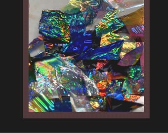Tiny Tidbits, Fusion Film, iridescent inlay, rainbow inlay, resin pen, resin jewelry, faux dichroic, faux opal inlay, cosplay, Je