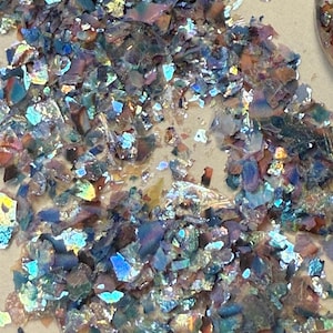 Nya Fusion Flecks, utan skal, skimrande inläggningar av flingor, konstgjord abalone, pärlemoreffekt för hartskonst, smycken och kreativa tillverkare