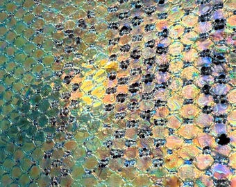 Fusion Film, Inlay Sheet, Iridescent Film,iridescent, faux dichroic, one-of-a-kind ,resin art,mixed media, jewelry making,resin art supply