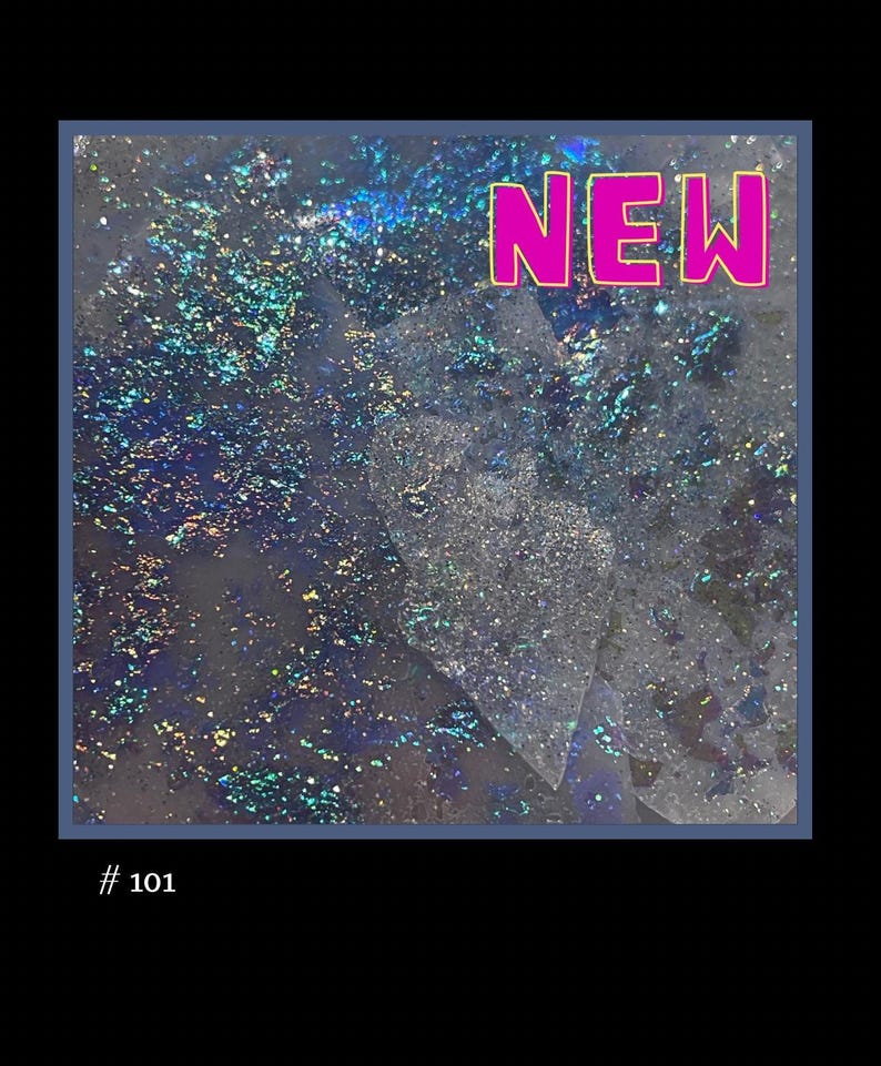 Fantasy Flake, Flake Glitter, Flake Inlay, Iridescent Flake, - Etsy