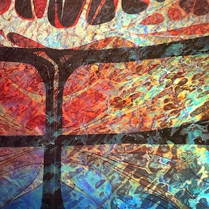 Illusion  Fusion Film,Top Seller,Designer Inlay, Iridescent Film, faux dichroic film, artisan inlays, Inlay for resin art,mixed media