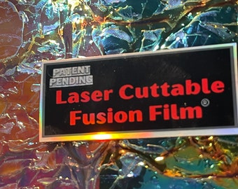 Laser Cuttable Fusion Film sheets, Diode Laser Cuttable, CO2 laser cuttable, Laserable inlay, designer inlay