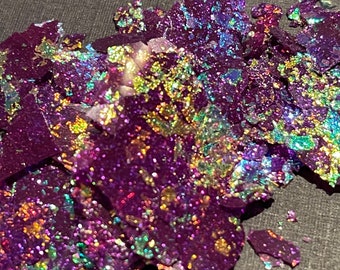 Fantasy Flake, Flake Glitter, Flake Inlay, Iridescent Flake, designer glitter, embellishments for resin, custom color glitter flake,