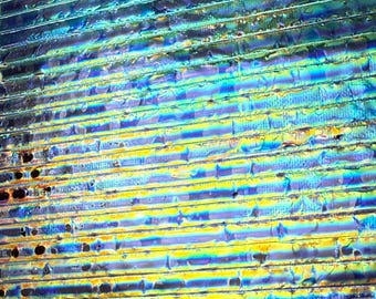 Fusion Film, Inlay Sheet, Iridescent Film,iridescent, faux dichroic, one-of-a-kind ,resin art,mixed media, jewelry making,resin art supply