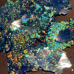 Fantasy Flake, Flake Glitter, Flake Inlay, Iridescent Flake,