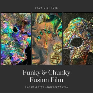 Fusion Film Funky & Chunky Iridescent film, Fusion Film, Faux Dichroic, opalescent film, Knife inlay, Resin Art