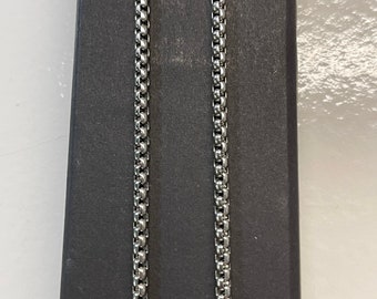 304 Stainless Steel Box Chain 24.02 inches