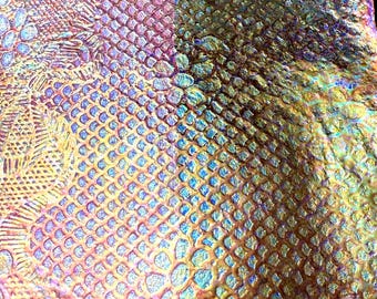 Fusion Film,Top Seller,Designer Inlay, Iridescent Film, faux dichroic film, artisan inlays, Inlay for resin art, fantasy inlay,mixed media