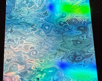 Holo Fusion sticker, Adhesive Inlay, Holographic Stickers, eye glass art, for art journal, sticker for resin art, DIY cabochons, DIY jewelry
