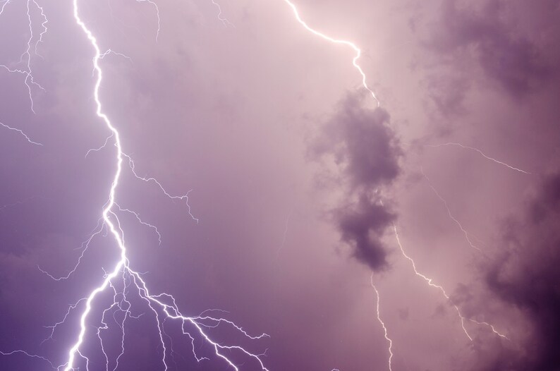 Crying Lightning / Lightning Bolt / Strike / Thunder / Storm / Etsy