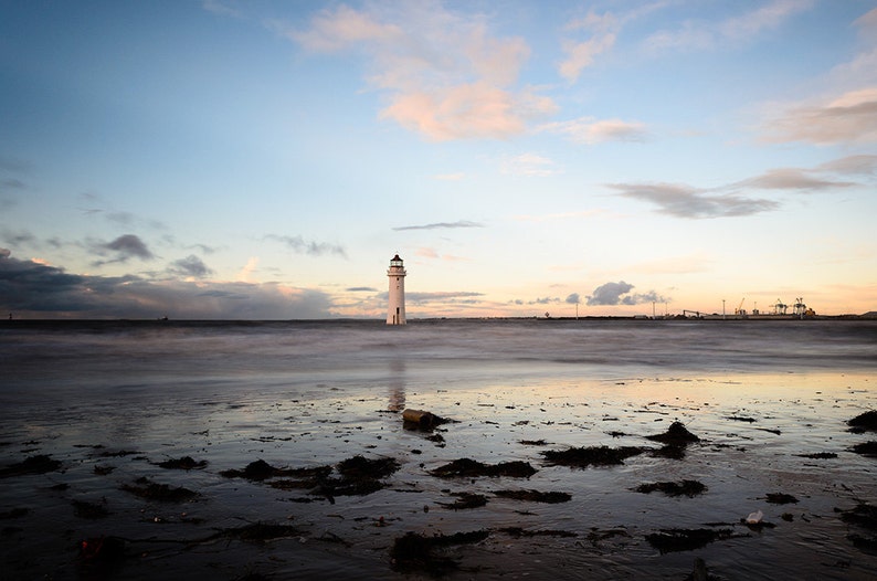 New Brighton Lighthouse Wirral UK Sea Beach Coast Wall Art Landscape Coastal
