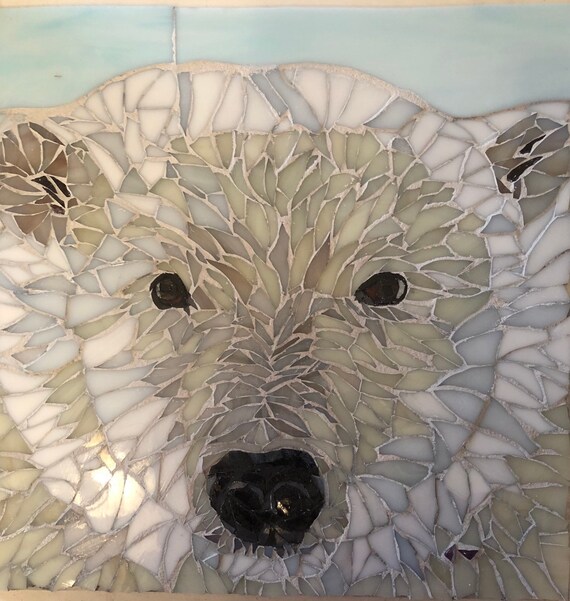 Nanook the Polar Bear Stained Glass Mosaic Etsy Hong Kong