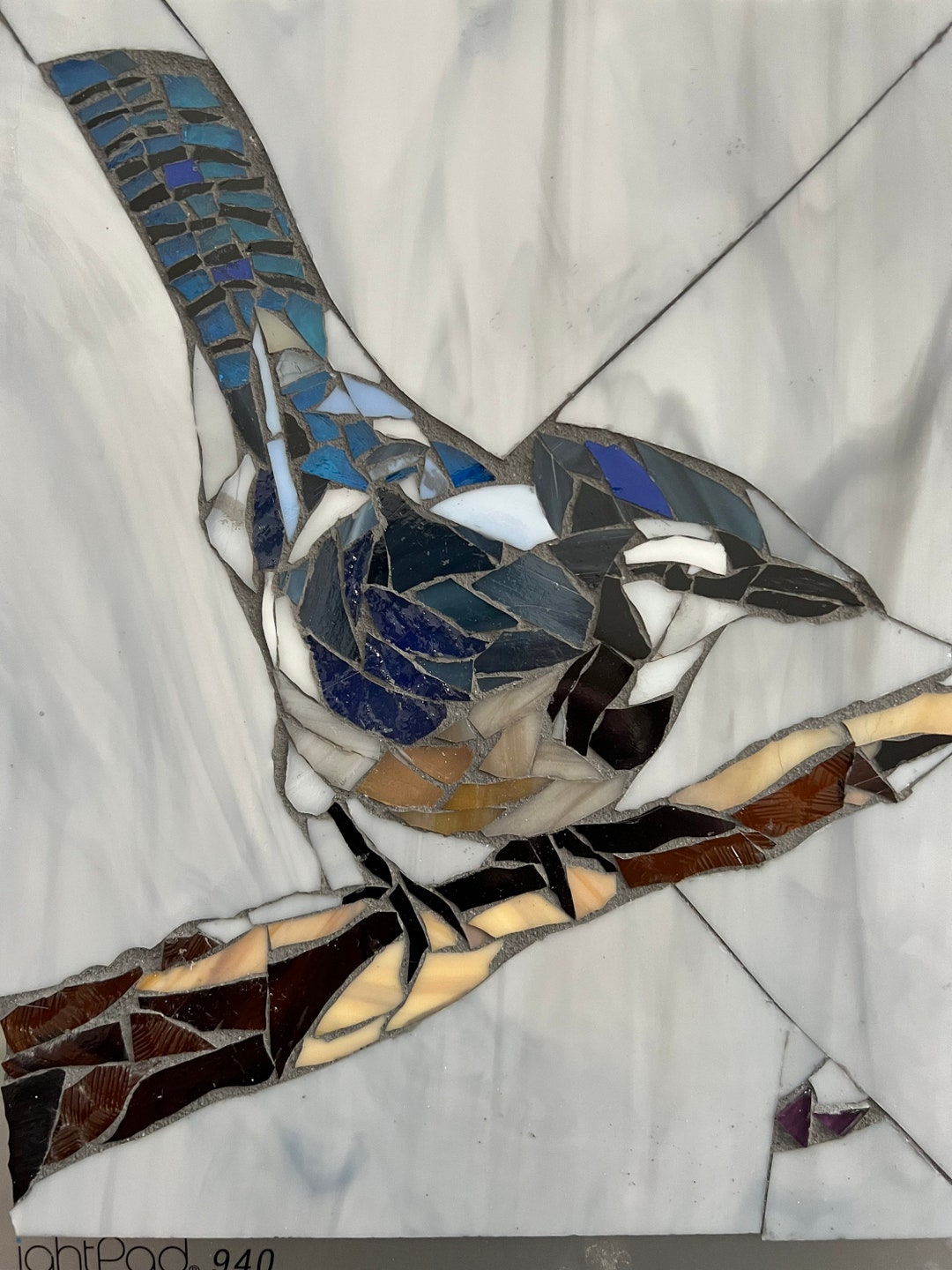 Blue Jay 2022 Stained Glass Mosaic - Etsy