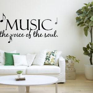 Musik The Voice Of The Soul Wandaufkleber Aufkleber Q53