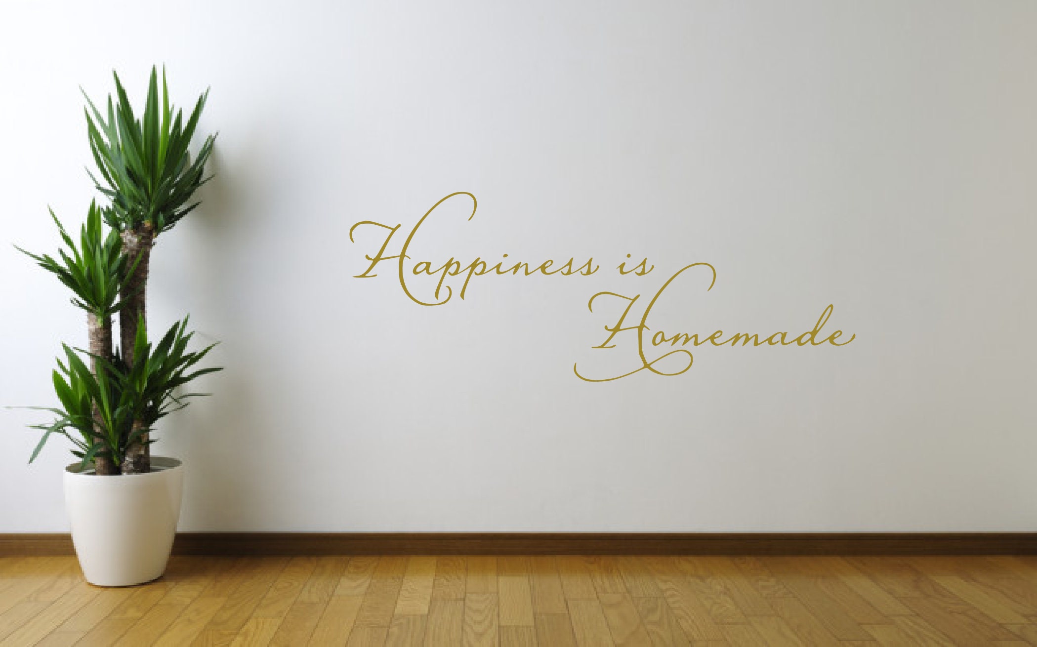 Happiness is Homemade Wall Art Decal Sticker Quote Q82 Etsy