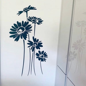 Beautiful Daisies Wall Art Decal Sticker Home Decor Flowers FL17