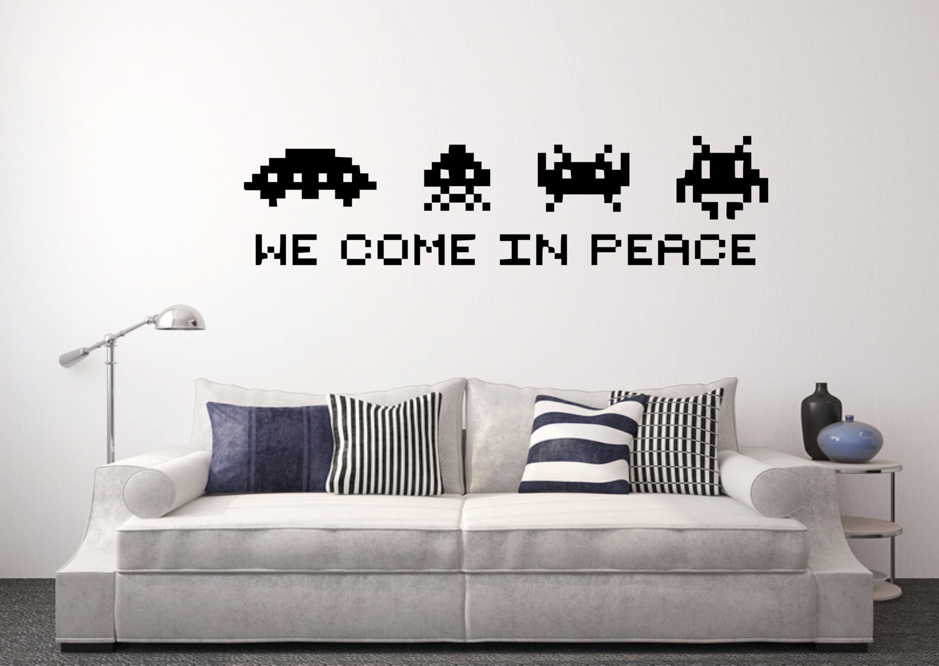 Sticker mural Space Invaders Game