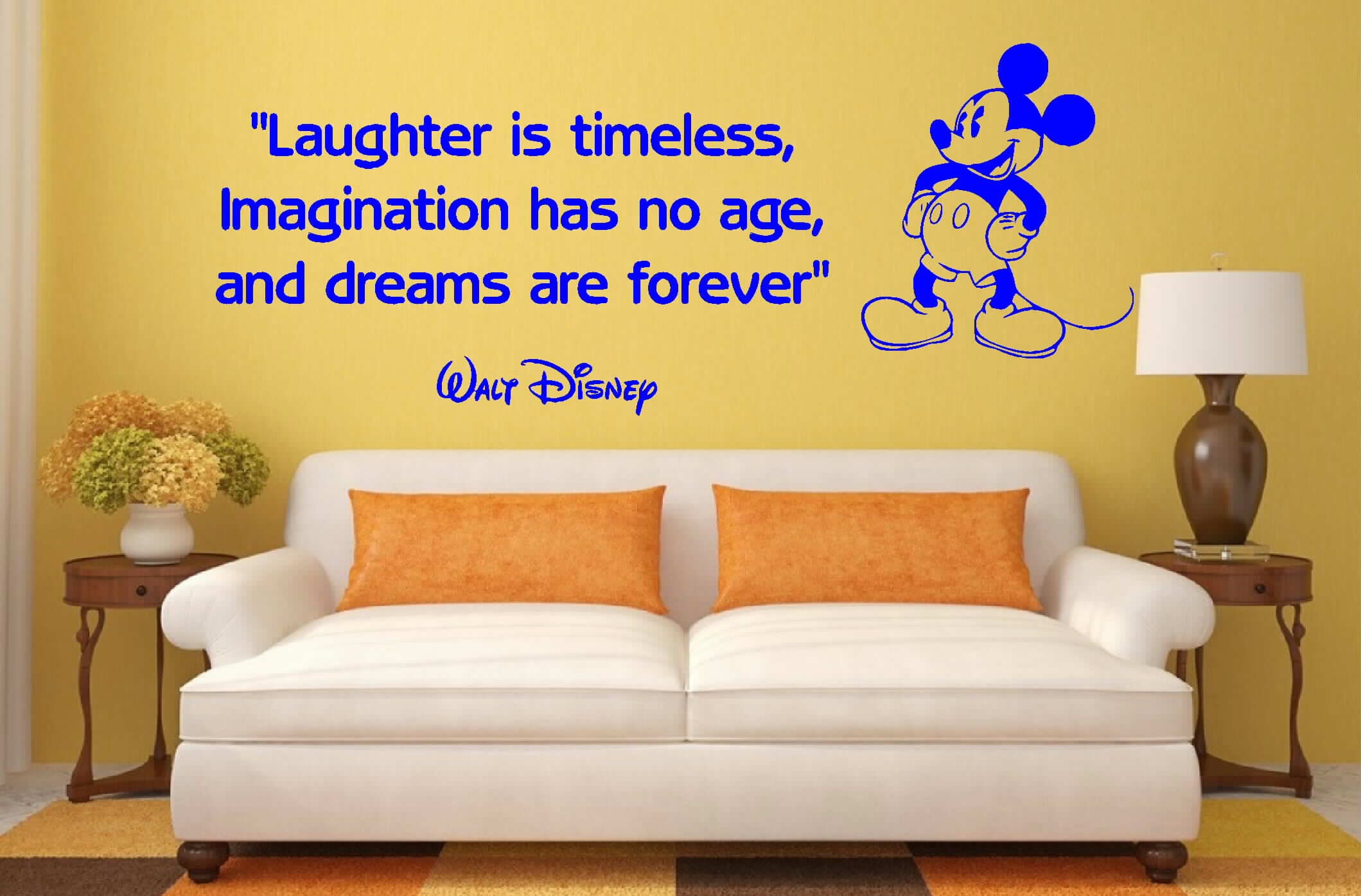 Disney Laughter Is Timeless Wall Art Decal Sticker Quote Q76 Etsy