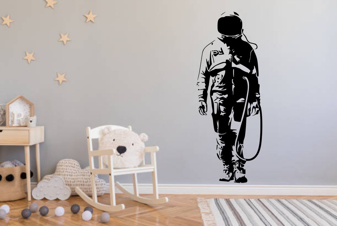 Astronaut Space Man Vinyl Wall Art Decal Sticker Home Decor CH76 - Etsy UK