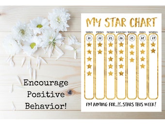 kids star chart printable kids star chart behavior chart for children chore chart printable reward chart childrens printable