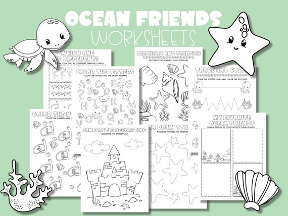 Classroom Activity Kindergarten Worksheets Coloring pages | Etsy