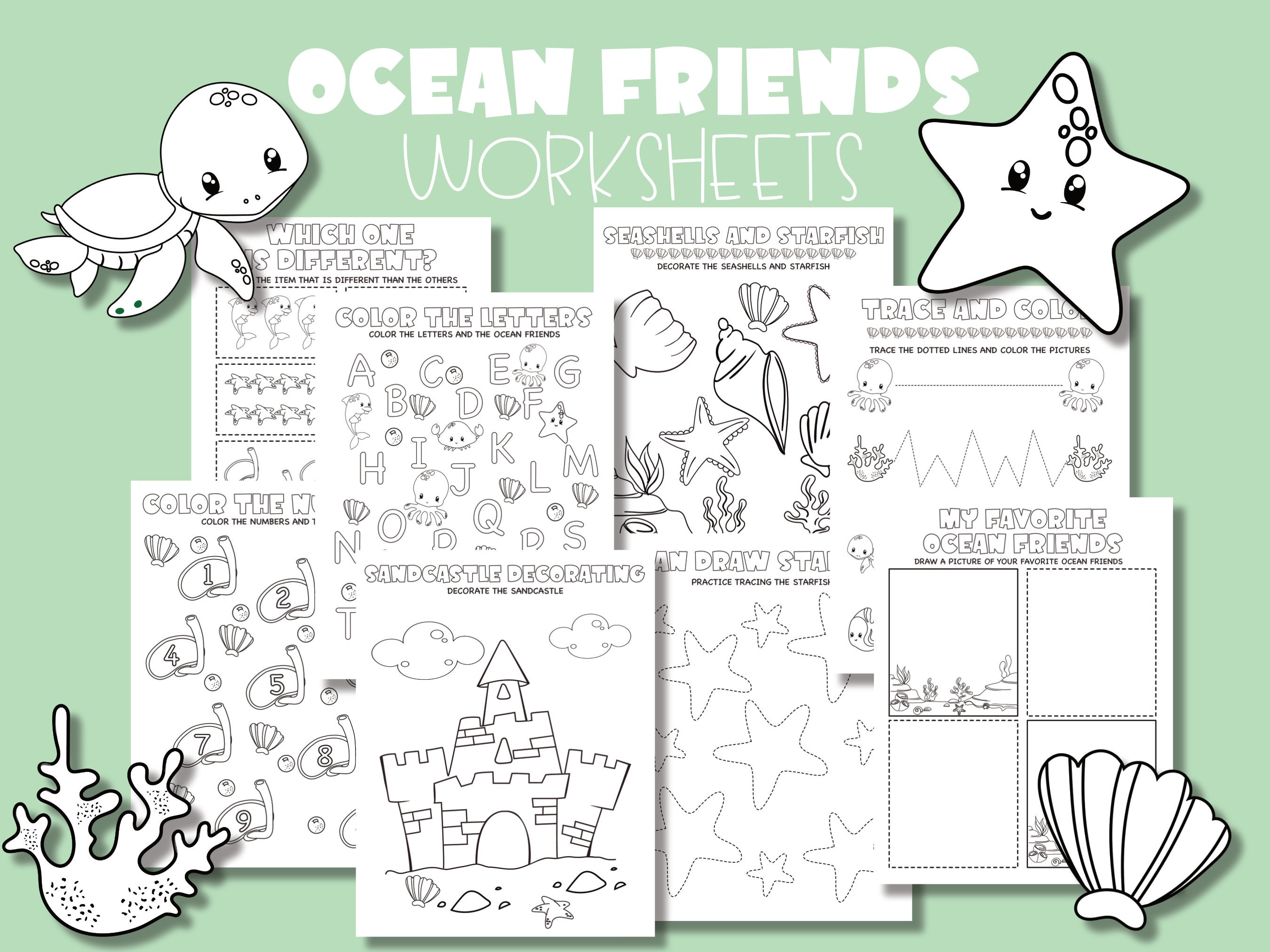 classroom activity kindergarten worksheets coloring pages etsy