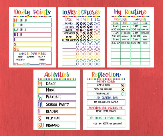 kids chore chart printable kids reward chart etsy star reward chart printable
