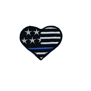 Police Feltie, Police Felt, Police Officer Felt, Thin Blue Line Felt, Flag Feltie, Embroidered Feltie, Embroidered Felt, LEO Feltie
