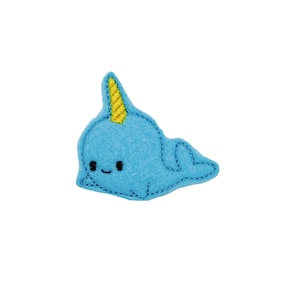 Narwhal Feltie, Narwhal Felt, Whale Feltie, Whale Felt, Narwhale Feltie, Narwhale Felt, Fish Feltie, Fish Felt, Ocean Feltie, Ocean Felt