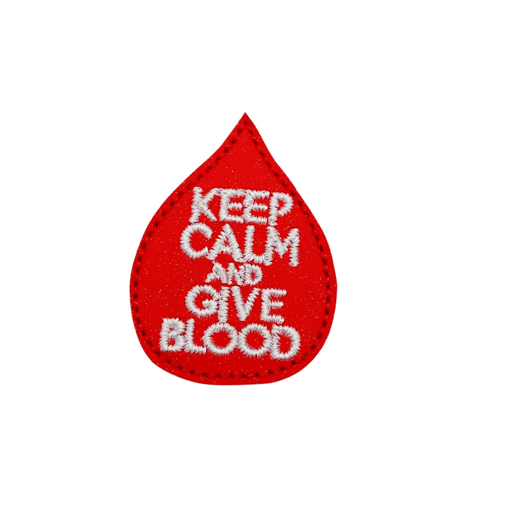 BLOOD DROP Felt badge Reel, Felt badge Patch, Red blood badge reel, Nurse  badge Reel