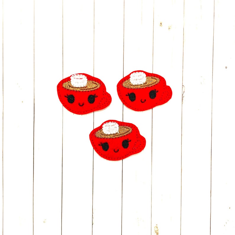 Smiling Hot Cocoa Felties Set of 3