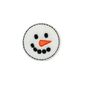 Snowman Feltie, Felt Snowman, Winter Feltie, Snow Feltie, Christmas Feltie, Holiday Feltie, Xmas Feltie, Snowman Accessory, Snowman Craft