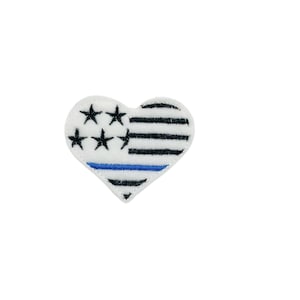Police Felties, Blue Line Feltie, Heart Felties, Flag Feltie, Law Enforcement, Cop Feltie, Sheriff Feltie, Embroidered Feltie