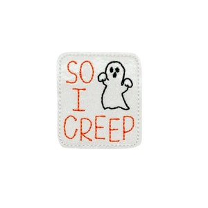 Ghost Felties, Halloween Felties, Funny Felties, Ghoul Felties, Cute Felties, Fall Felties, Autumn Felties, Glitter Vinyl Feltie