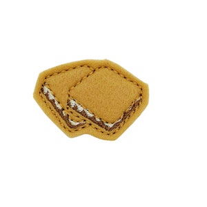 Smore Feltie, Smore Felt, Smore Accessory, Smore Embellishment, S mores Feltie, Mashmallow Feltie, Autumn Feltie, Fall Feltie, Food Feltie