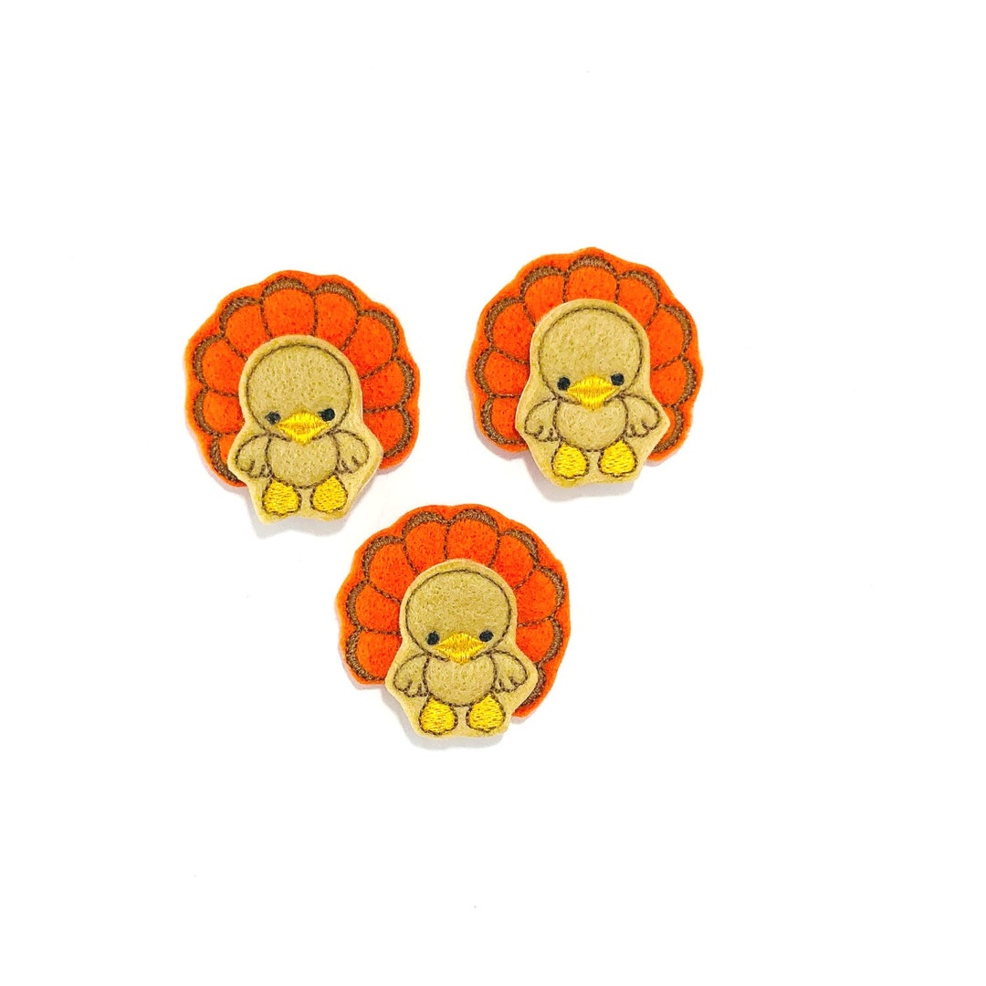 Turkey Feltie, Felt Turkey, Thanksgiving Feltie, Animal Feltie, Felt Animal, Bird Feltie, Felt