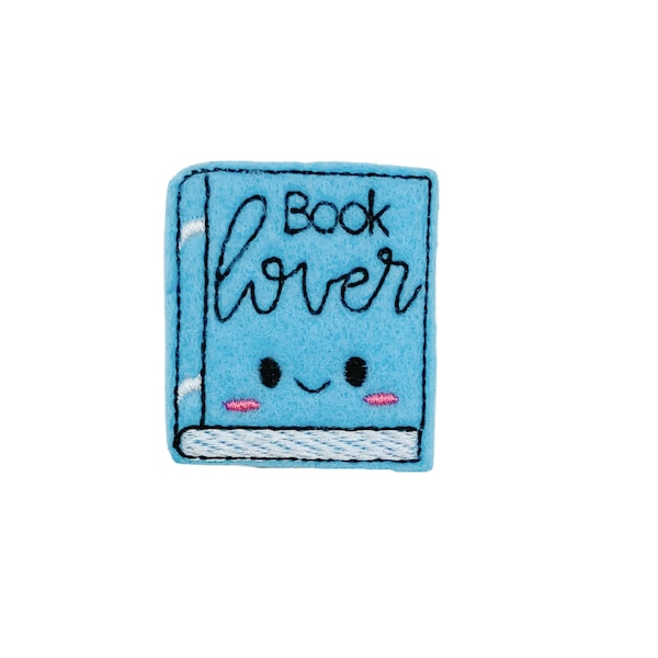 Book Feltie, Book Felt, Book Embellishment, Book Accent, Book Accessory, Embroidered Book, Book Patch, Book Lover Feltie, Library Feltie