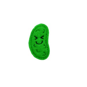 Pickle Feltie, Pickle Felt, Pickle Embellishment, Food Feltie, Food Felt, Food Craft, Embroidered Food, Embroidered Pickle, Pickle Applique