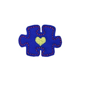 Autism Feltie, Autism Felt, Heart Feltie, Heart Felt, Awareness Feltie, Awareness Felt, Embroidered Felt, Embroidered Feltie