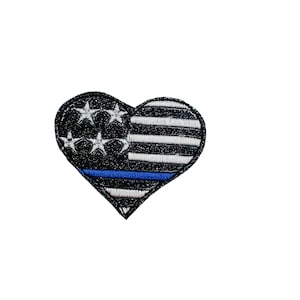 Police Feltie, Law Enforcement Feltie, Police Officer Feltie, Cop Feltie, LEO Feltie, Heart Feltie, Glitter Feltie, Flag Feltie