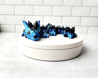 Articulated 3D Printed Wolf Dragon: Fidget Desk Toy