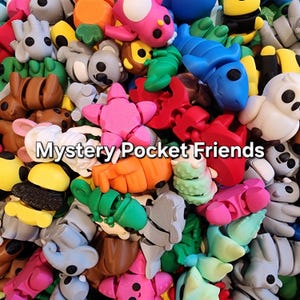 3D Printed Animals Mystery Pack Animal Fidget toy 3D Printed Toys Pocket sized creatures