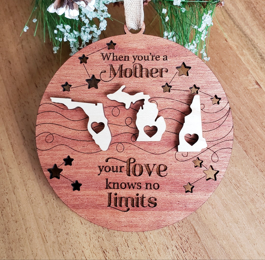 Personalized Family Christmas Ornaments / When Your a Mother / Your