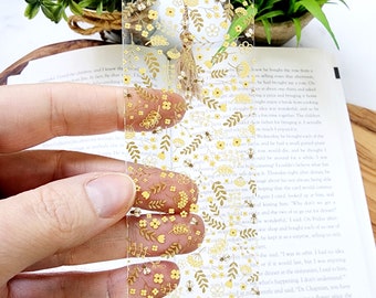 Honey Bee Flexible Acrylic Bookmark with Tassel / Yellow Fall Bookmark