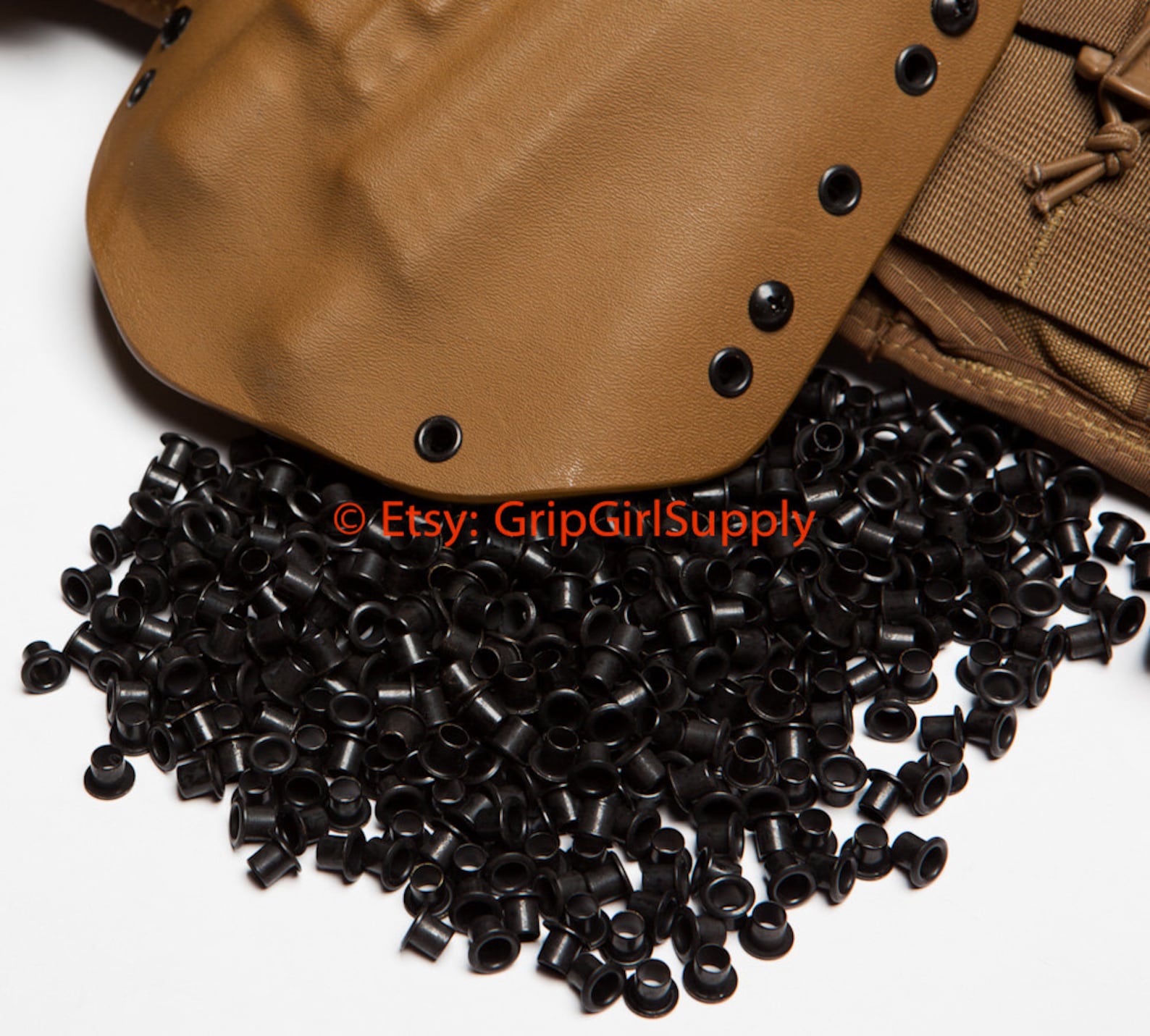 50x 88 1/4 Black Rivets Eyelets Custom DIY Kydex Holster Hardware .08.