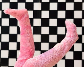 Fuzzy Pink Blythe Socks