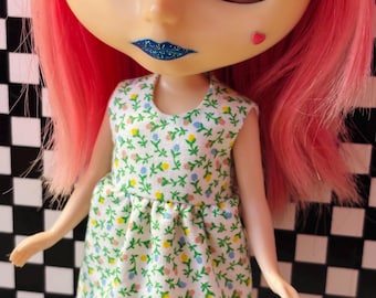 Vestido Blythe con estampado floral diminuto