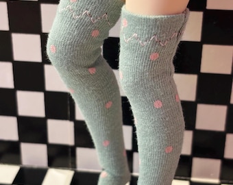 Pink Polka Dots Blythe Socks