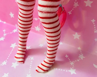 Red Striped Blythe Socks