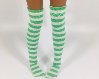 Green Stripes Blythe Socks